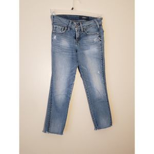 Women's Silver Jeans Co., Suki, Skinny Crop, W26/L24, Light Blue